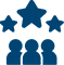 blue star rating icon