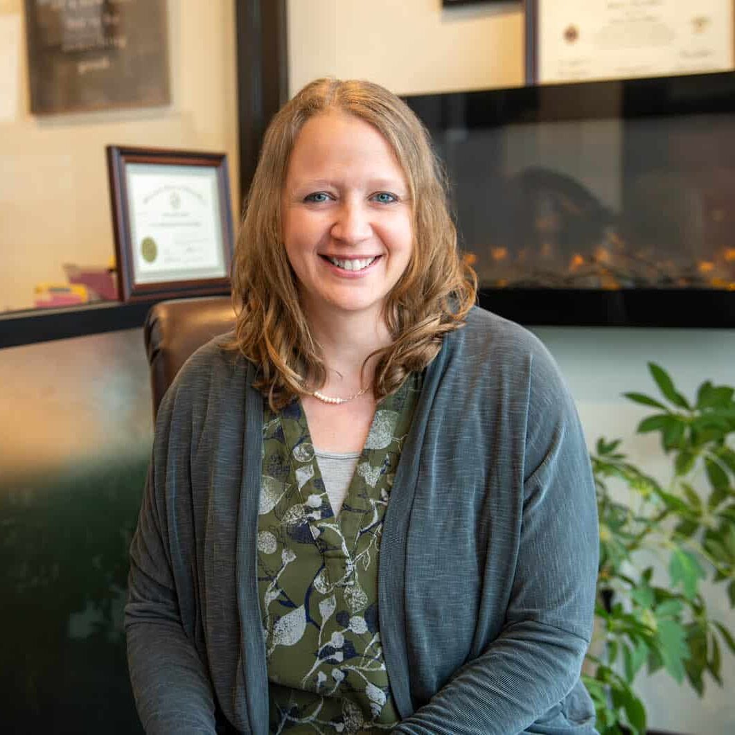 lori kendall headshot in a office